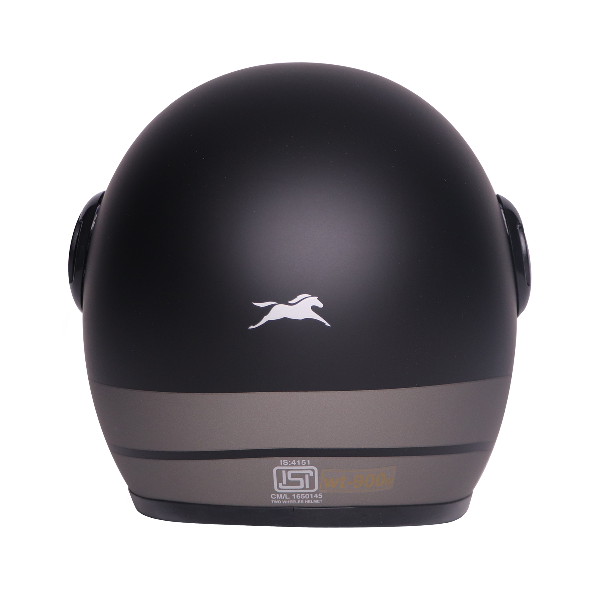 TVS J110 Half Face Helmet, Titanium Grey Matte